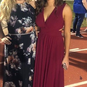 Wine colored formal dress